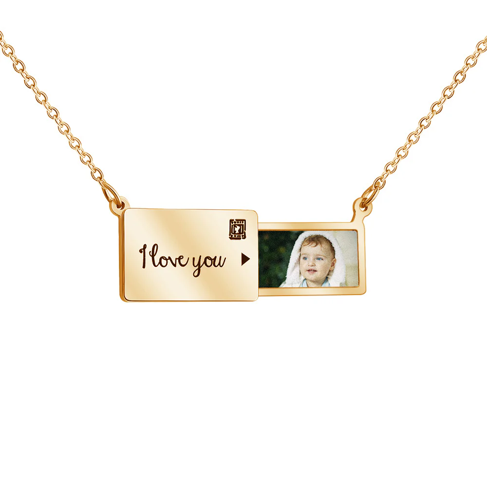 Personalised Photo Envelope Necklace - Image 6