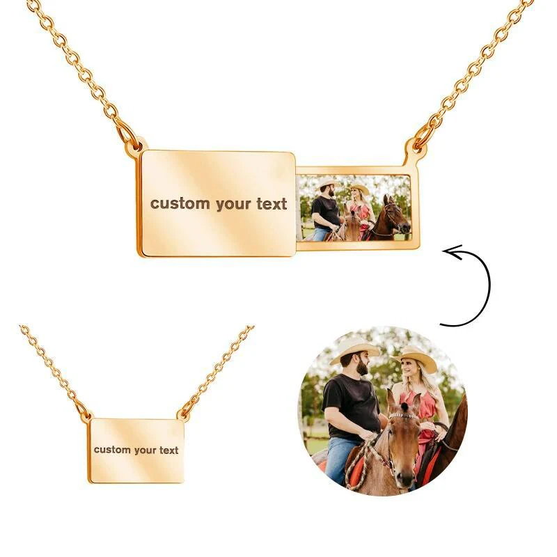 Personalised Photo Envelope Necklace - Image 7