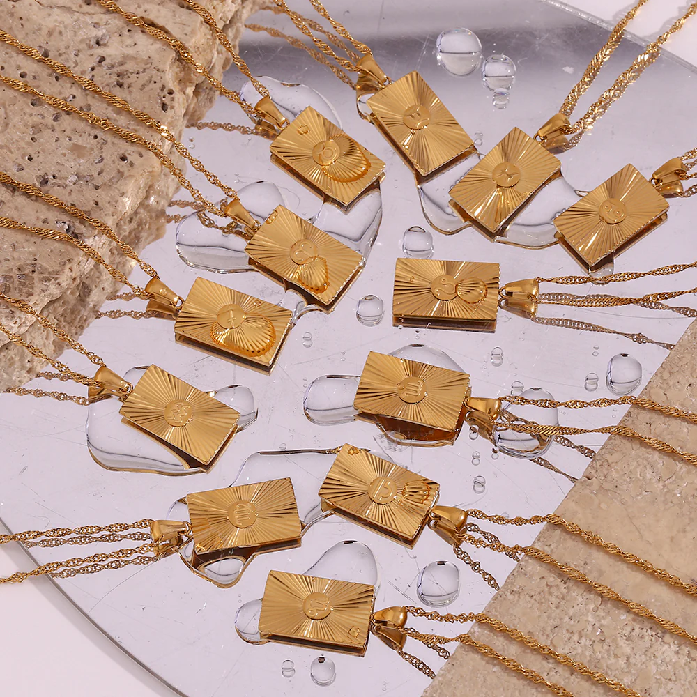 Radiant Rising Sun Constellation Necklace - 18K Glod plated (Full collection) - Image 23
