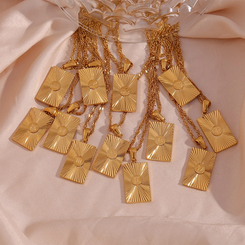 Radiant Rising Sun Constellation Necklace - 18K Glod plated (Full collection) - Image 4