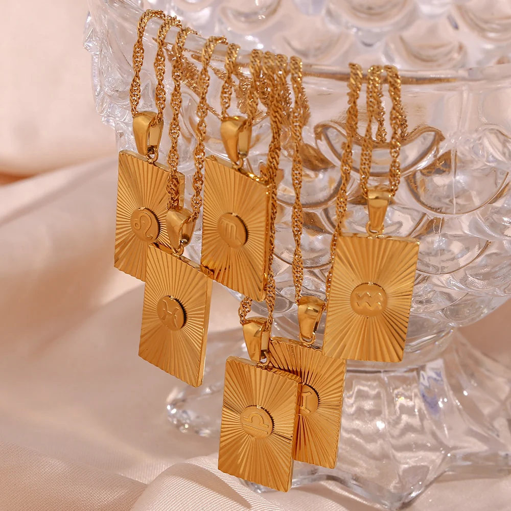Radiant Rising Sun Constellation Necklace - 18K Glod plated (Full collection) - Image 5