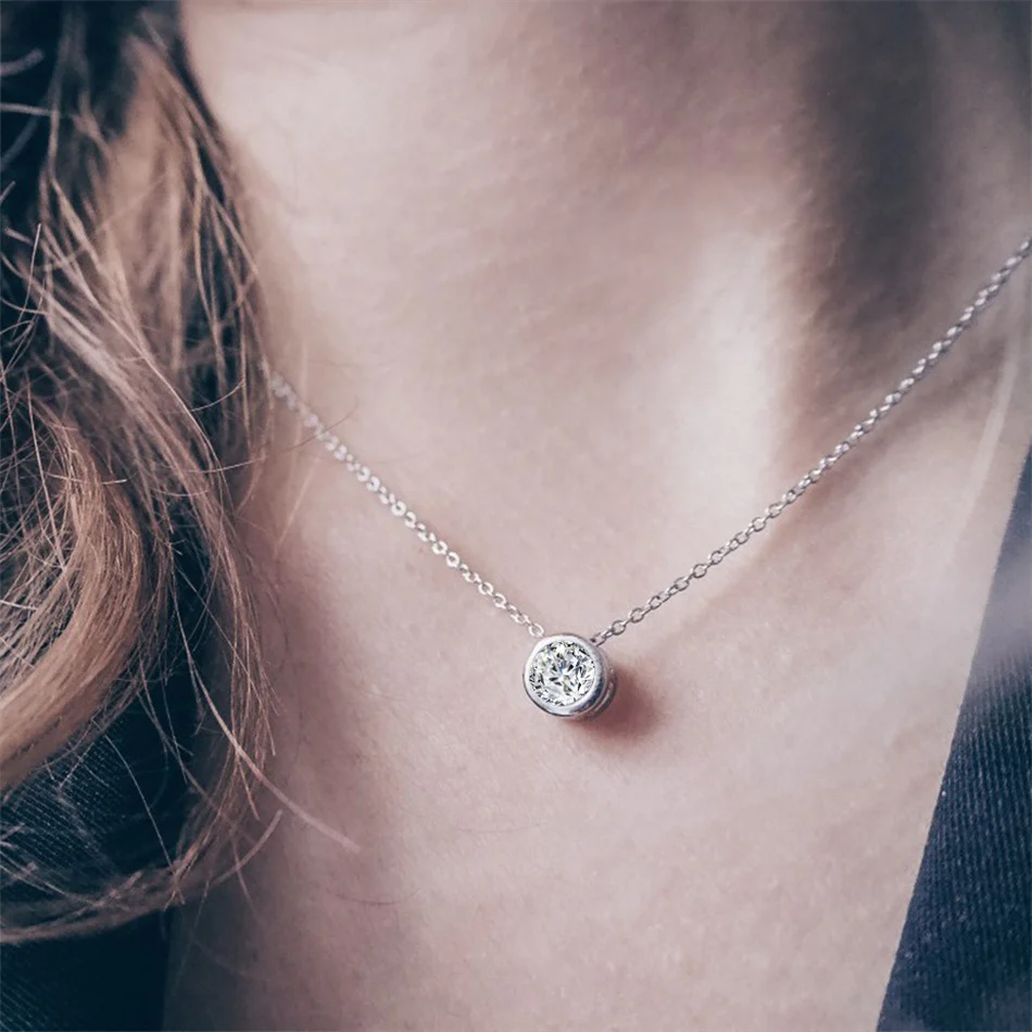 Round Birthstone Necklace - Image 16
