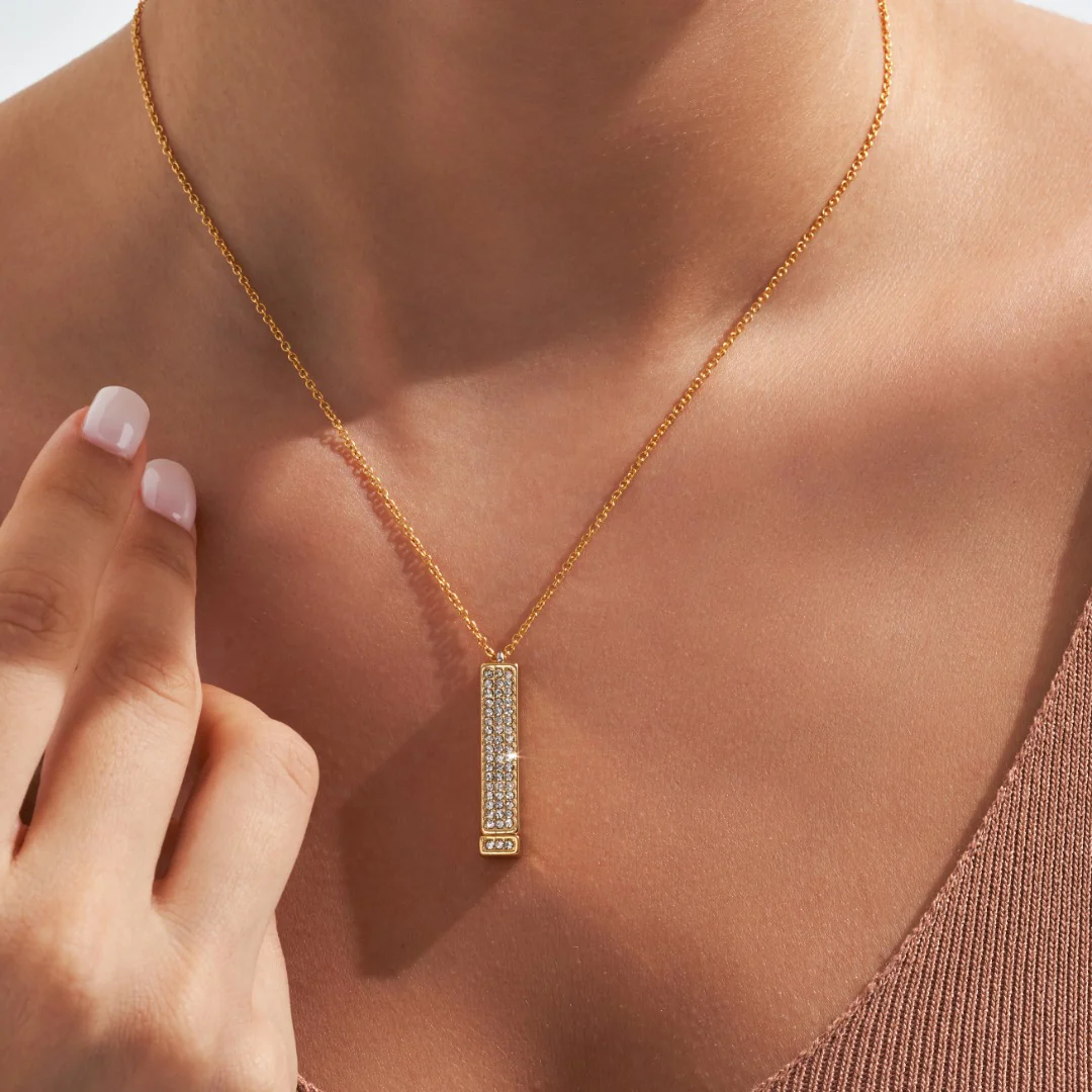 I Love You Secret Bar Necklace - Image 2