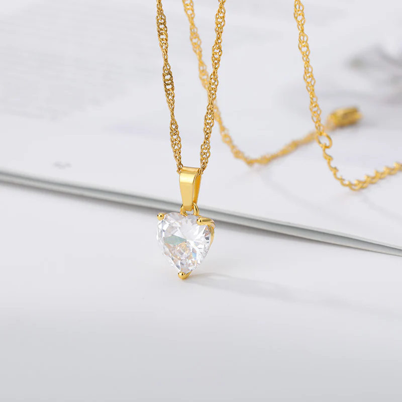 Crystal Heart Necklace