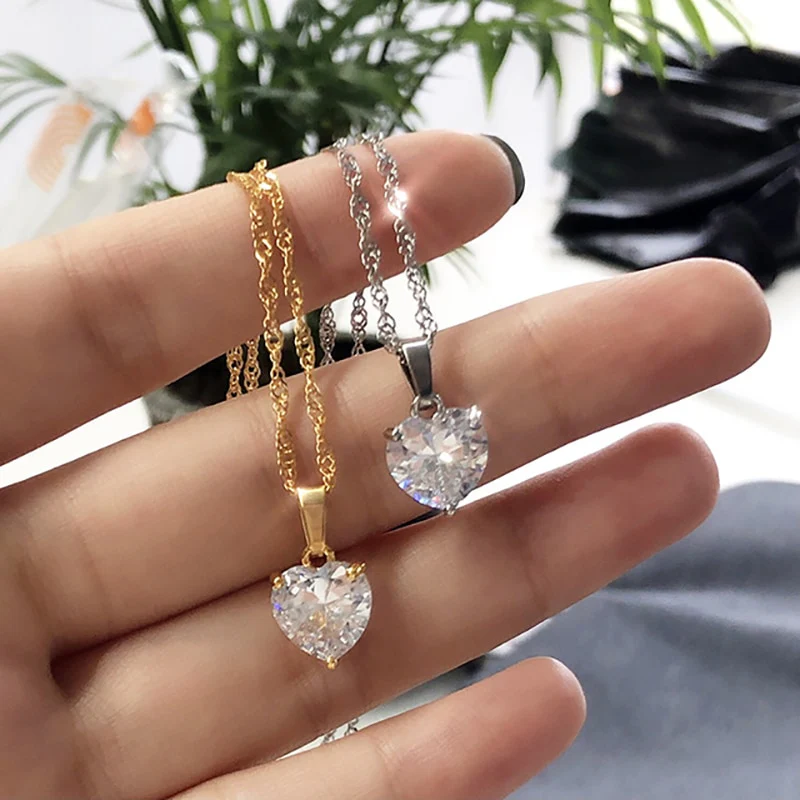 Crystal Heart Necklace - Image 2