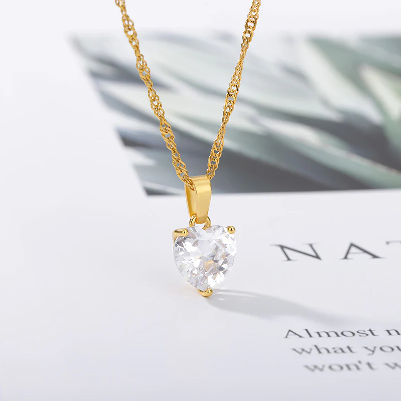 Crystal Heart Necklace - Image 6