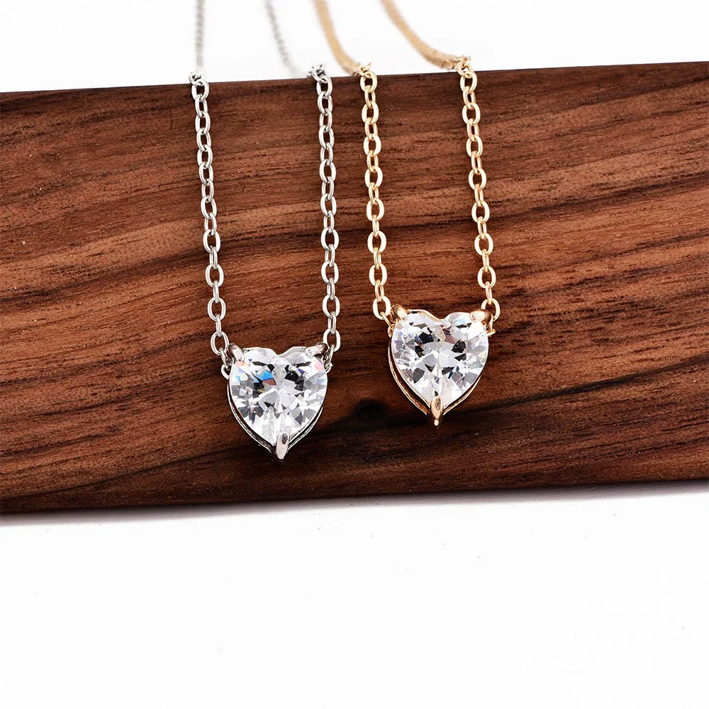 Minimalist Zircon Heart Necklace - Image 7