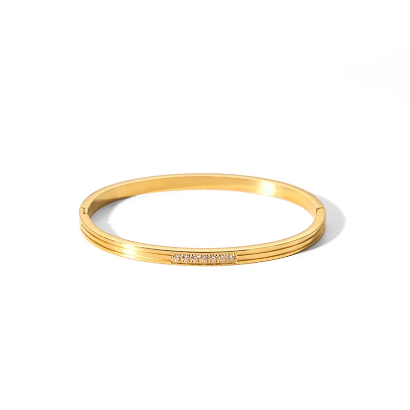 Textured Zircon Bangle - Image 2