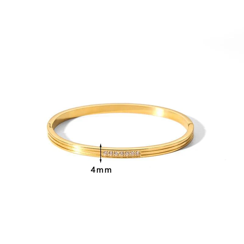 Textured Zircon Bangle - Image 4