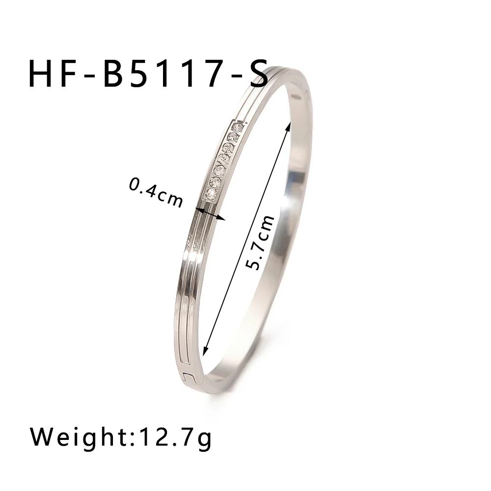 Textured Zircon Bangle - Image 5