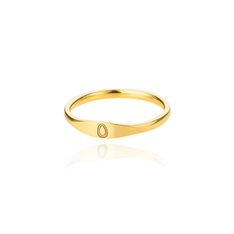 Minimalist Initial Letter Ring - Image 18