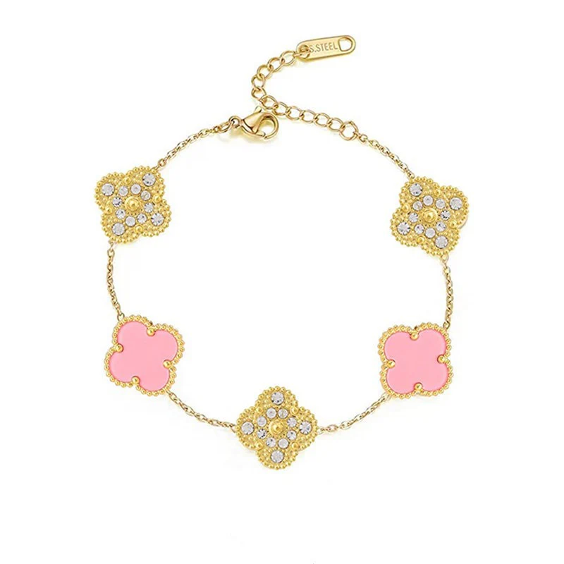 Zircon & Gem Clover Bracelet - Image 12
