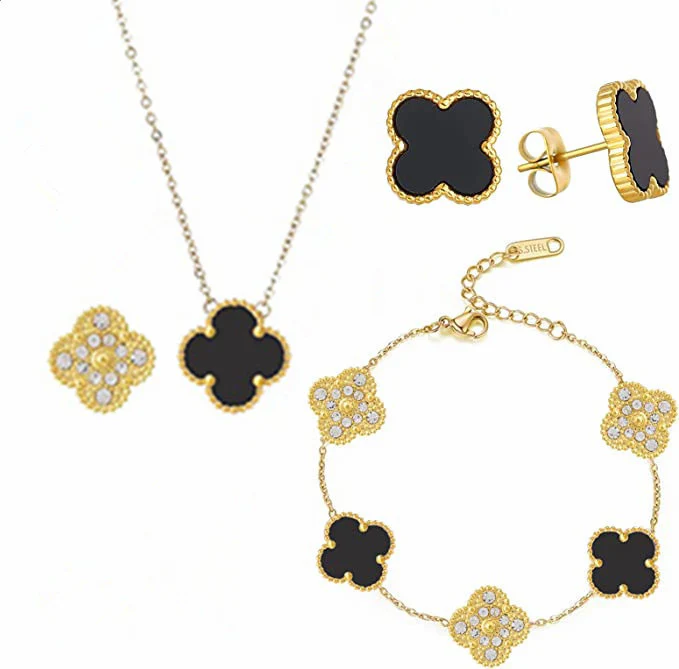 Zircon & Gem Clover Bracelet - Image 13