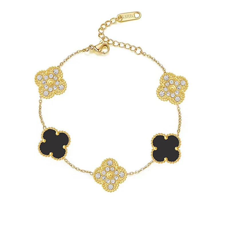 Zircon & Gem Clover Bracelet - Image 16