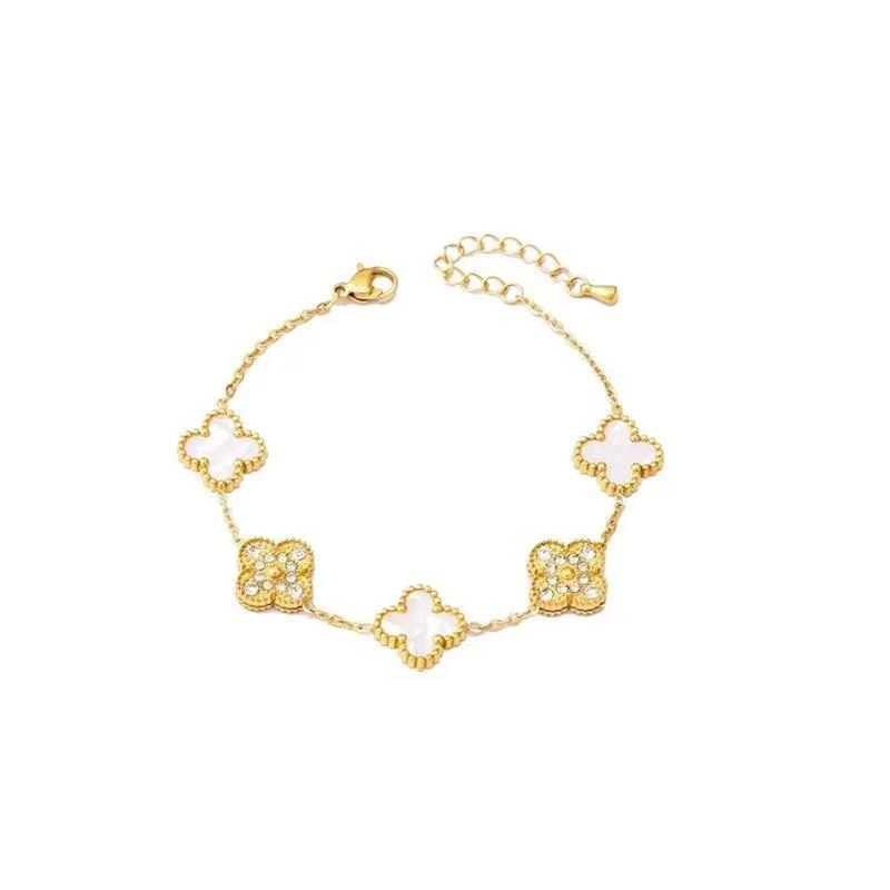 Zircon & Gem Clover Bracelet - Image 17