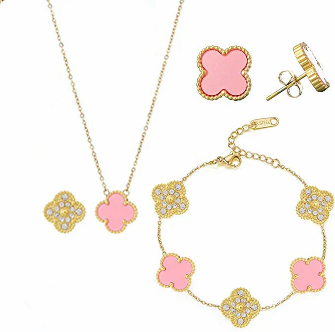 Zircon & Gem Clover Bracelet - Image 19
