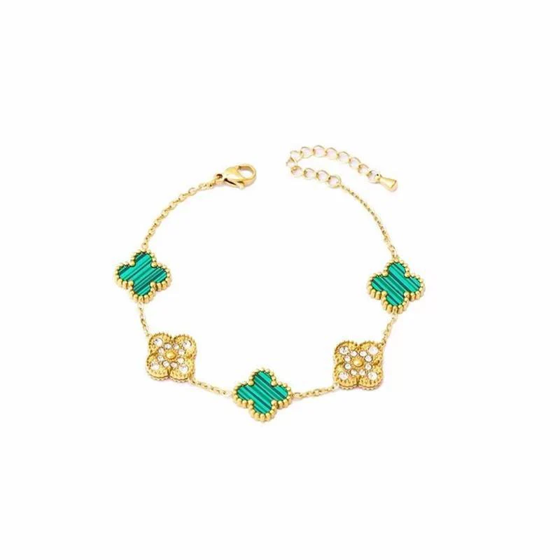 Zircon & Gem Clover Bracelet - Image 20