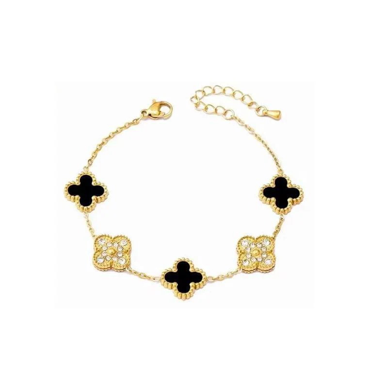 Zircon & Gem Clover Bracelet - Image 6