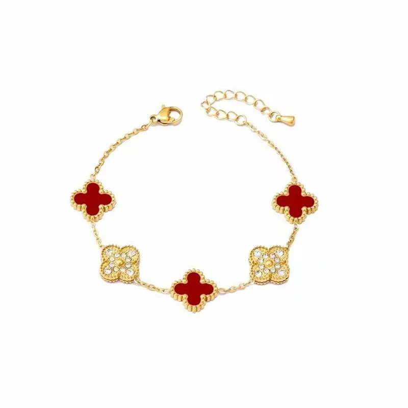 Zircon & Gem Clover Bracelet - Image 9