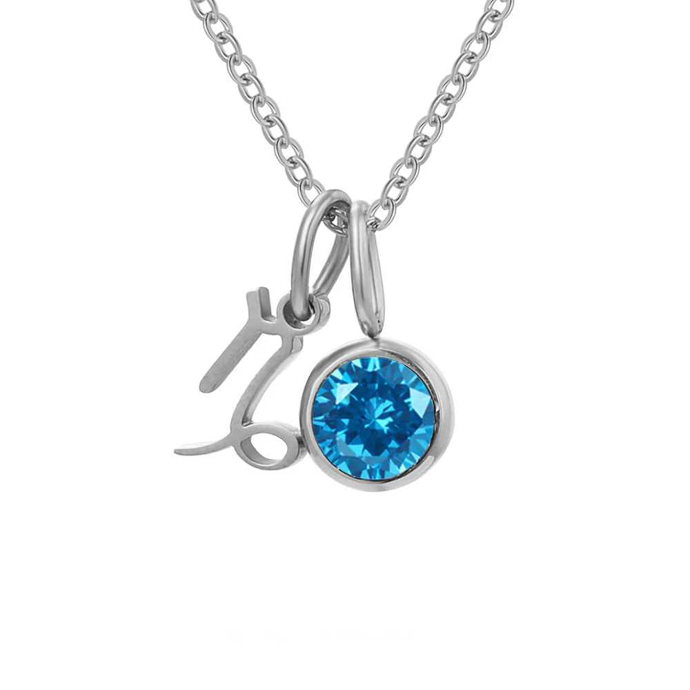 Zodiac Sign & Birthstone Necklace - Image 11