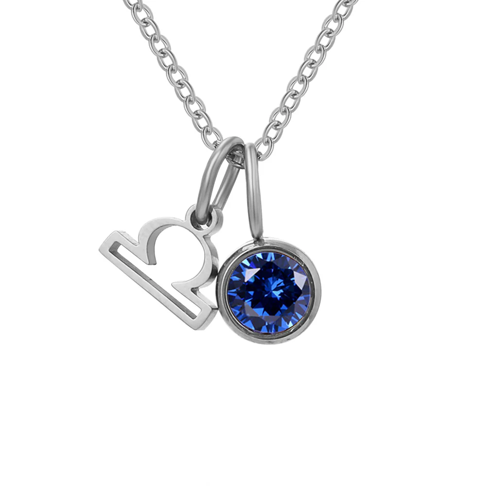 Zodiac Sign & Birthstone Necklace - Image 18
