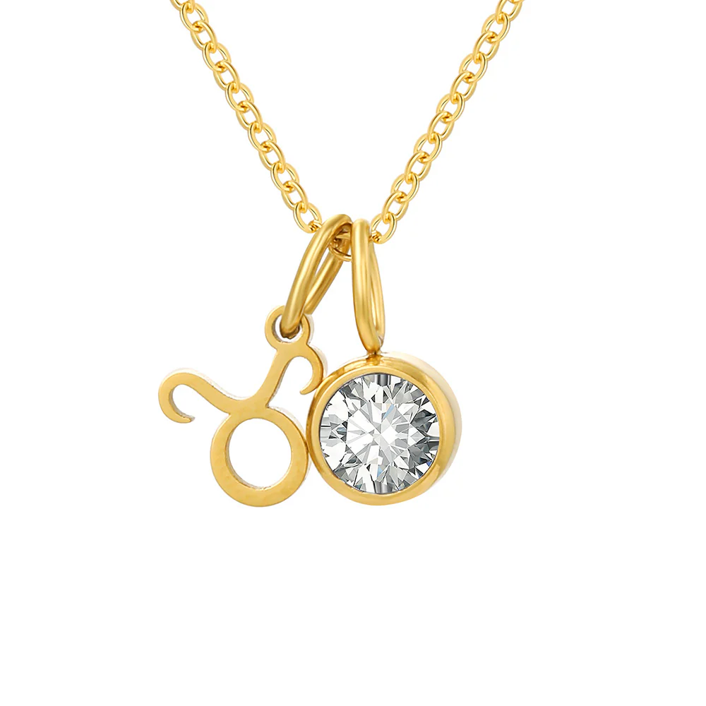 Zodiac Sign & Birthstone Necklace - Image 2