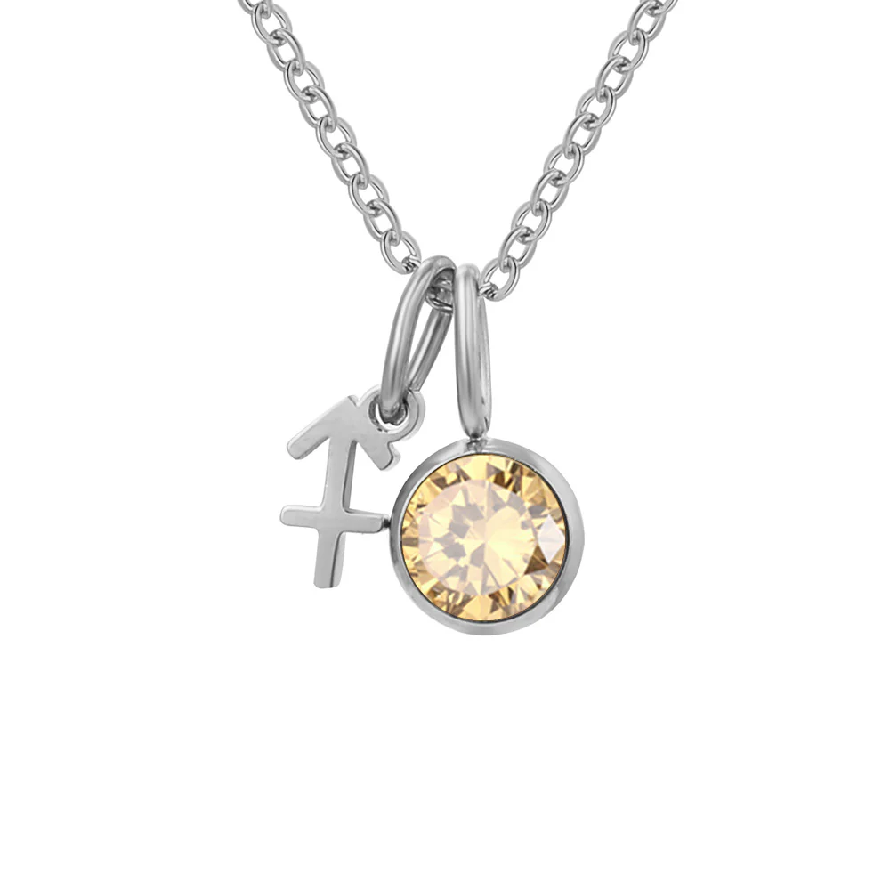 Zodiac Sign & Birthstone Necklace - Image 21