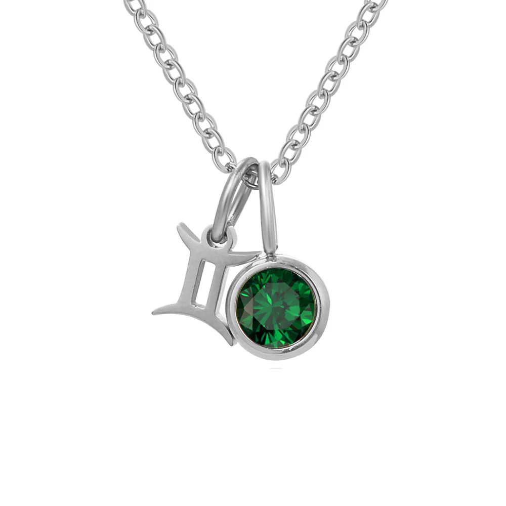 Zodiac Sign & Birthstone Necklace - Image 24