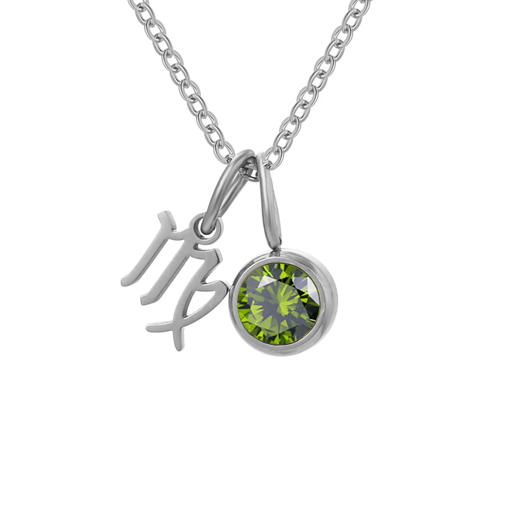 Zodiac Sign & Birthstone Necklace - Image 27