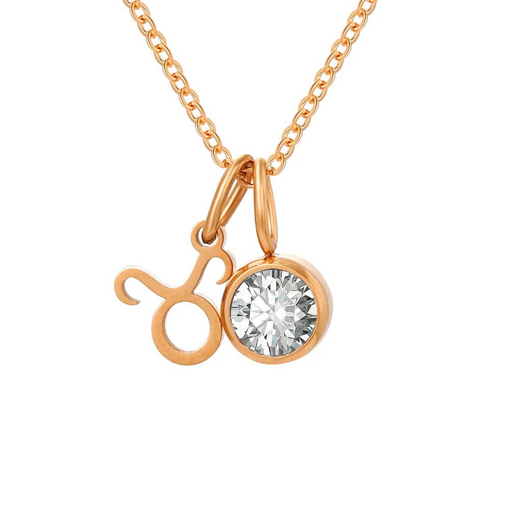 Zodiac Sign & Birthstone Necklace - Image 33