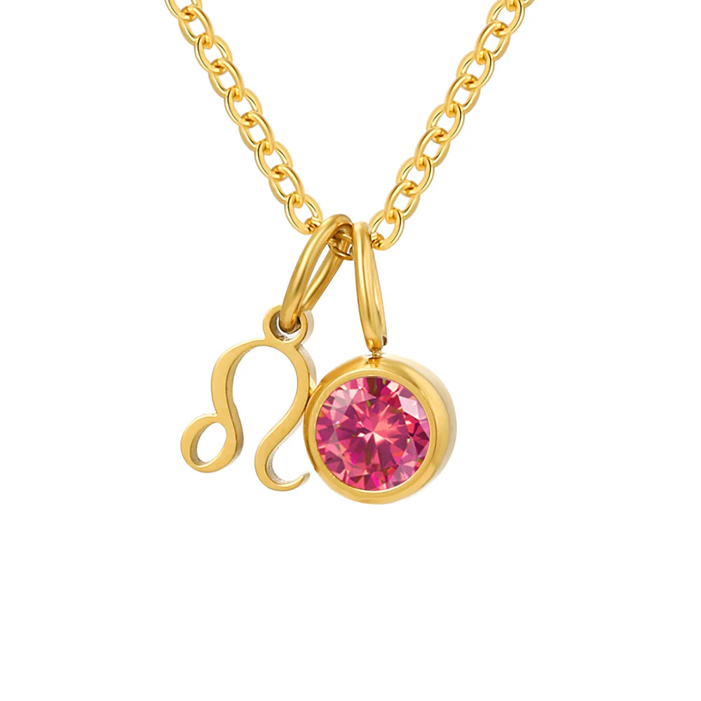 Zodiac Sign & Birthstone Necklace - Image 8
